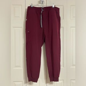 Figs High-waisted Zamora Jogger scrub pants.